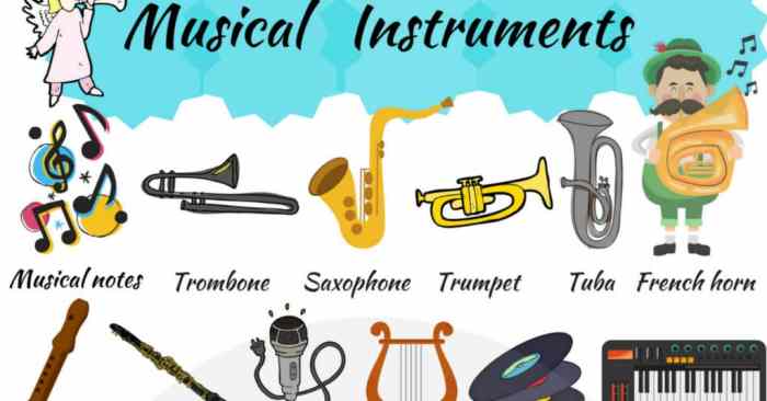 Musical Instruments Names: List of 100+ Instruments of Music • 7ESL Musical Instruments: Starting Your Journey
