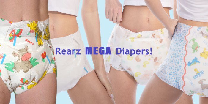 Rearz Mega Diapers - Experience the latest in ABDL diaper innovation ... Diapering Demystified: The Best Diapers and Accessories